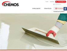 Tablet Screenshot of chemos.sk