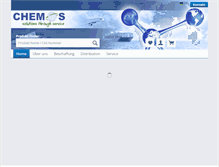 Tablet Screenshot of chemos.de